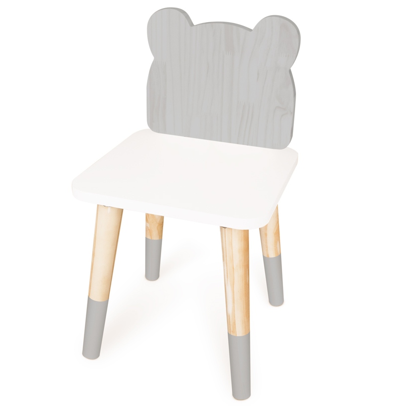 Cadeira Infantil de Madeira  Urso - Home & Living