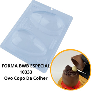 1~4 LANÇAMENTO BWB FORMA SILICONE BWB OVO DE PÁSCOA 2025  COPO DE COLHER 3 PARTES COD 10333 em Oferta na Shopee