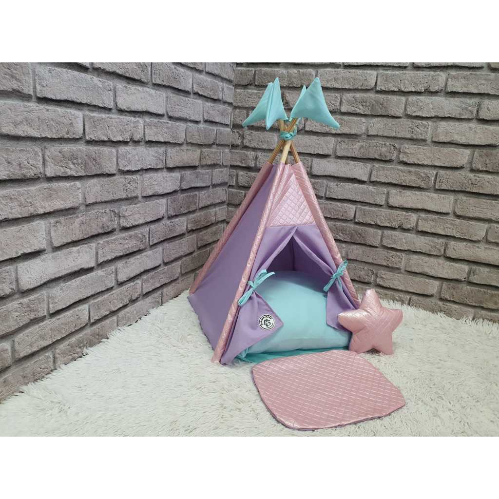 Cabana Colors PP Casinha Cama Pequeno Porte Cabana De Cachorro Toca Gato