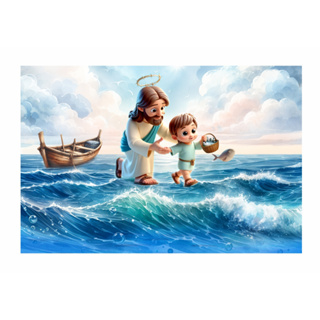 Fundo Fotografico Sublimado Em Tecido Religioso 1,50x2,20m 13775 em Oferta na Shopee