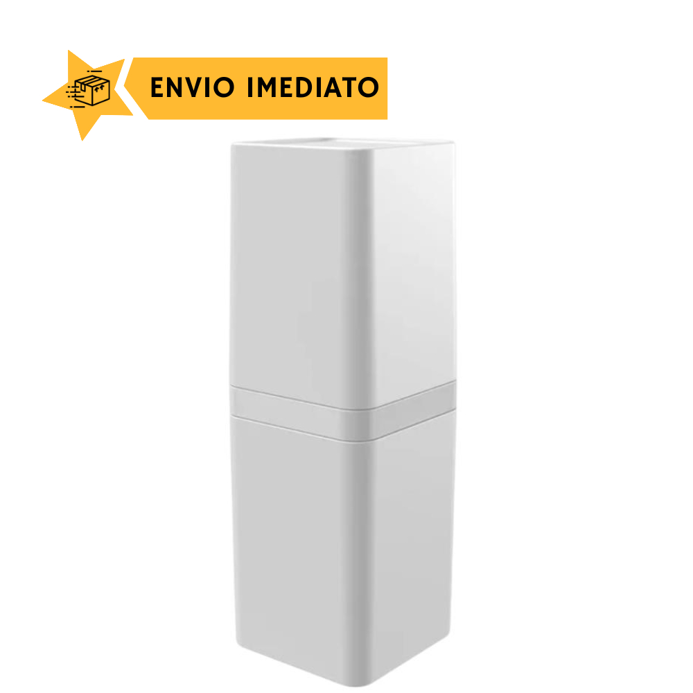 Porta Escovas e Creme Dental Divisoria e Tampa Stolf Branco