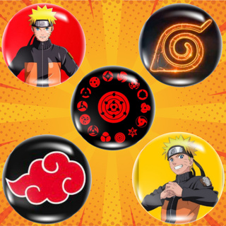 Bottons Broches Naruto  (4,5cm) em Oferta na Shopee