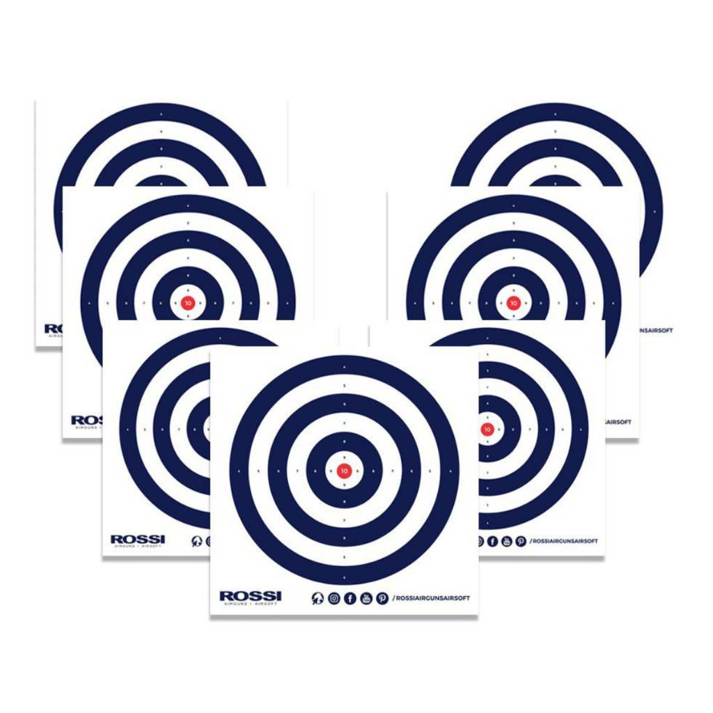 Alvos De Papel Rossi 100 Unidades 14x14 cm Azul em Oferta na Shopee