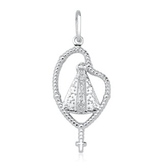 Pingente Terço Nossa Senhora Prata 925 em Oferta na Shopee