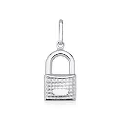 Pingente Feminino de Prata 925 Cadeado