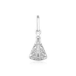 Pingente prata 925 Nossa Senhora Aparecida lisa