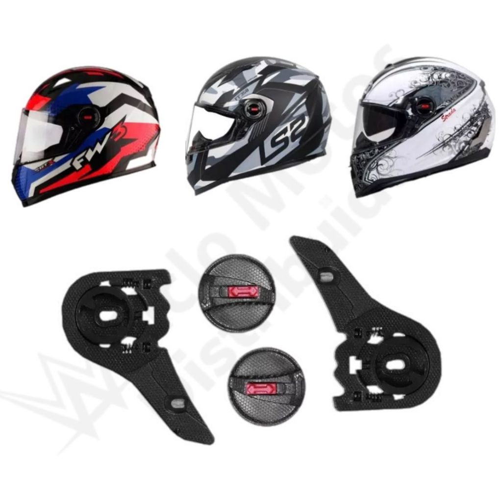 KIT REPARO CAPACETE LS2 FF358/FF396, HELT STRADA, FW3 GT