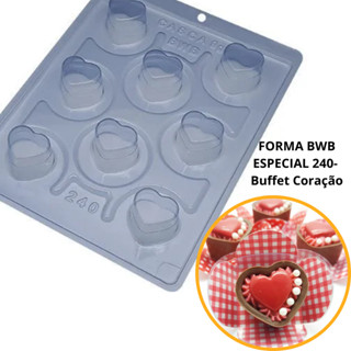 1~4 Kit forma bwb com silicone (3 partes) cod 240 - Buffet Coração// em Oferta na Shopee
