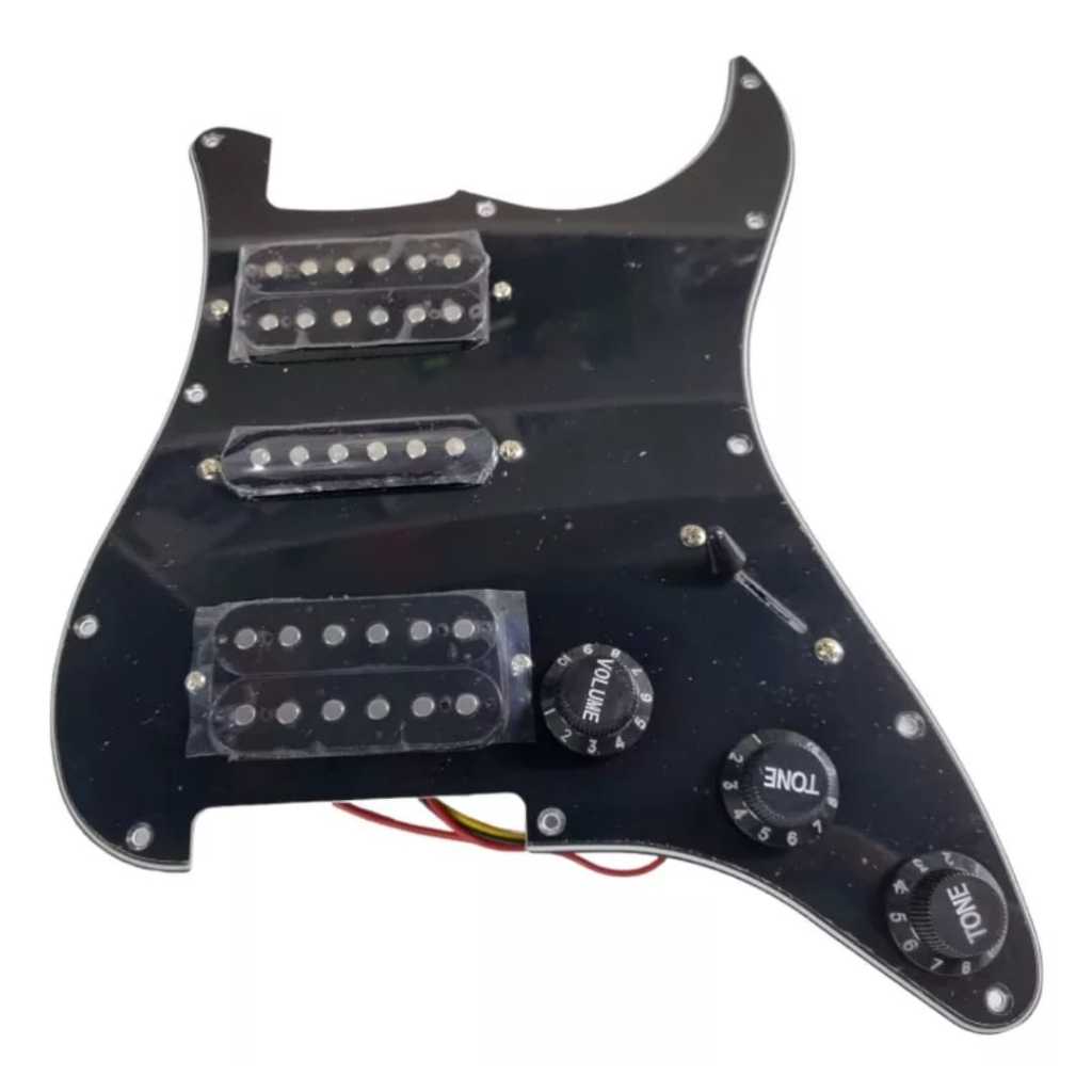 Escudo Guitarra Hsh com Captadores Potenciometros Chave Seletora linha profissional