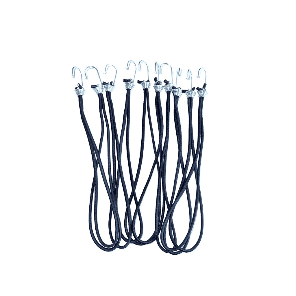 10 Extensor Elástico para Lona de Caminhão Preto 35cm 10 Extensor Elástico para Lona de Caminhão Preto 35cm
