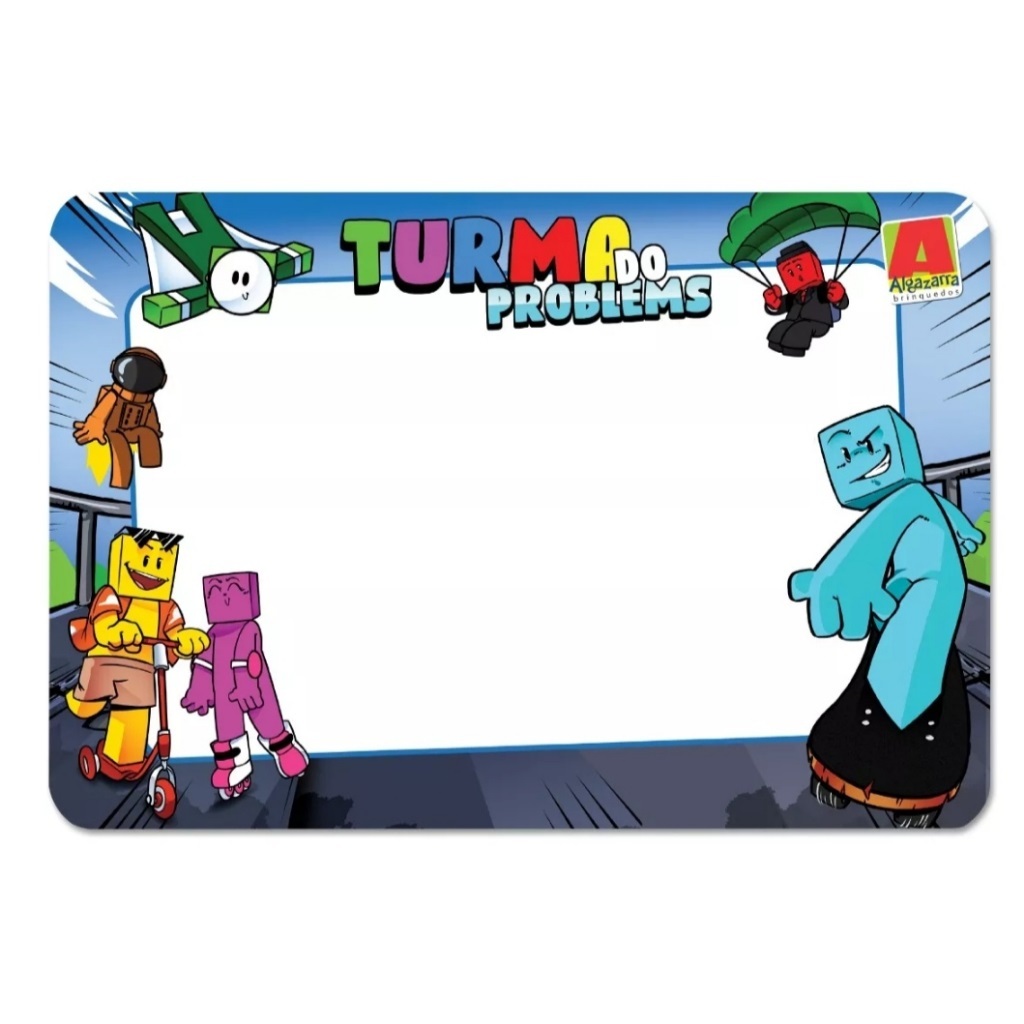 Lousa Branca Problems Streamer Risque E Rabisque Infantil Com Caneta E Apagador - Algazarra em Oferta na Shopee