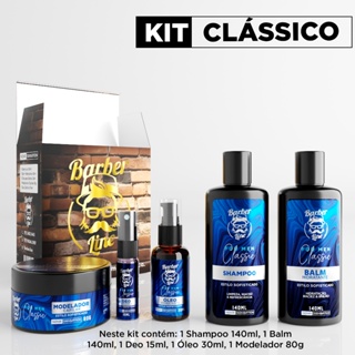 Kit Barba Balm, Colônia, Óleo, Shampoo e Modelador Capilar em Oferta na Shopee