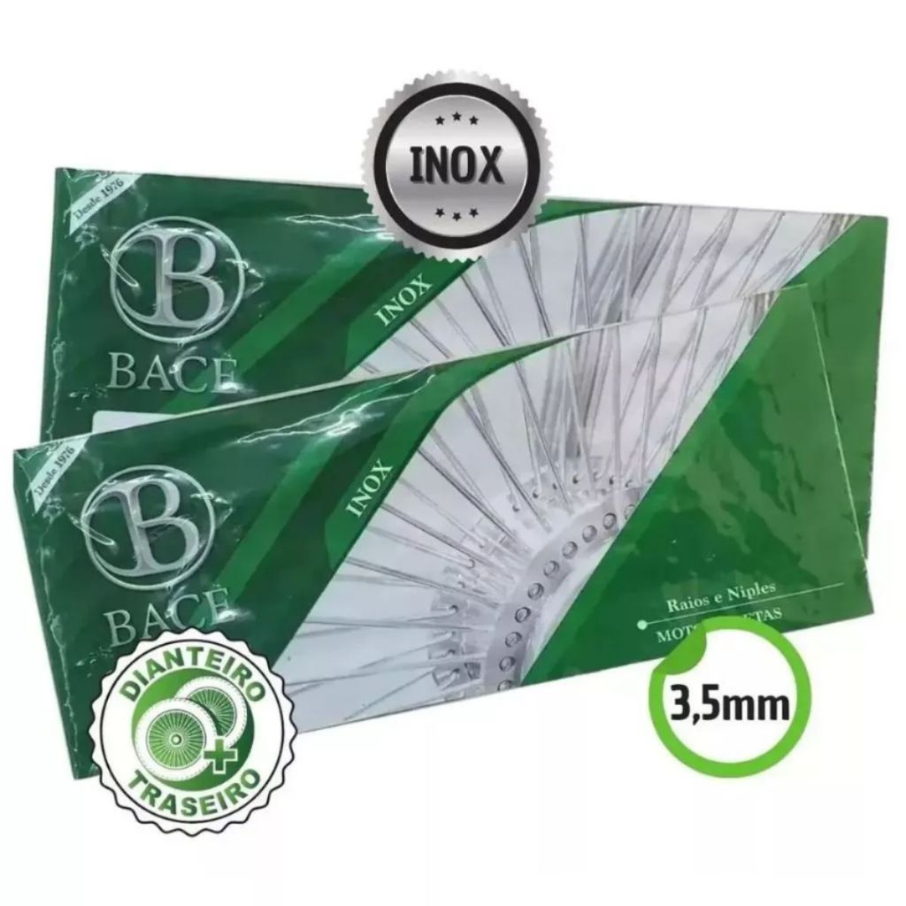 Kit Raio Inox Titan Cg 125/150 Diant.(disco)+ Tras. (ks)