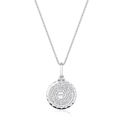 Colar de Prata 925 Veneziana com Pai Nosso