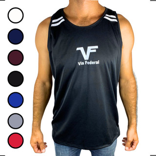 Camiseta Regata Via Federal Camiseta Dry Fit Fitness em Oferta na Shopee