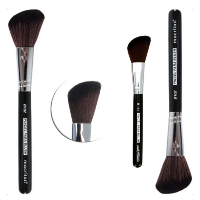 Pincel De Maquiagem Linha Black Macrilan em Oferta na Shopee