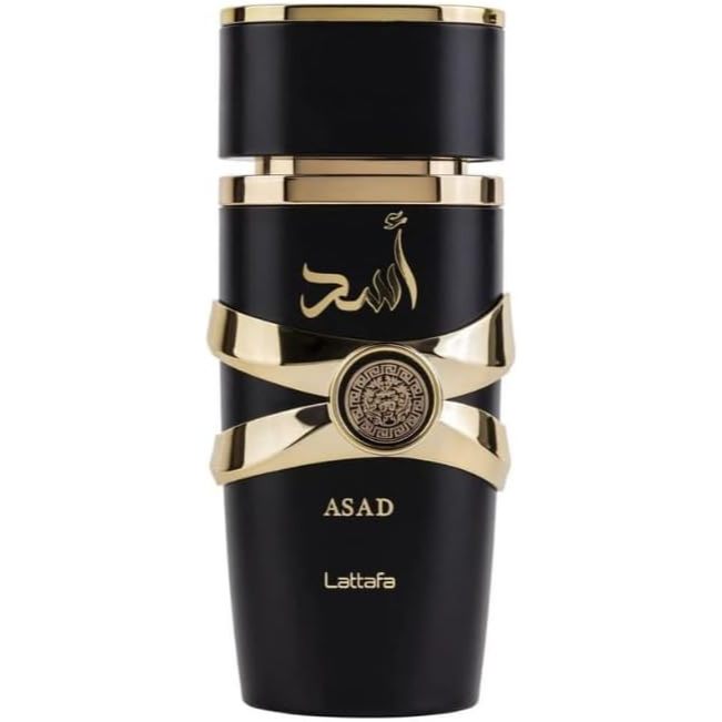 Lattafa Perfume Asad Black para Eau de Parfum Spray unissex, 100 ml