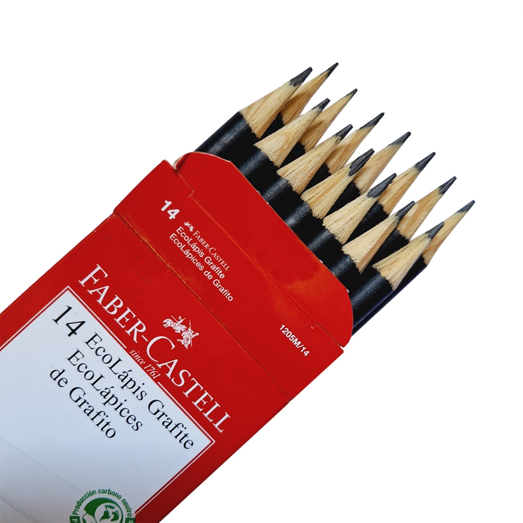 Ecolápis grafite nº2 FABER-CASTELL Redondo Caixa c/14 em Oferta na Shopee
