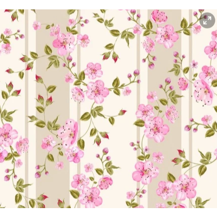 Papel de Parede Adesivo Contact Lavável para Sala Quarto Floral Flores Rosa Delicado Feminino