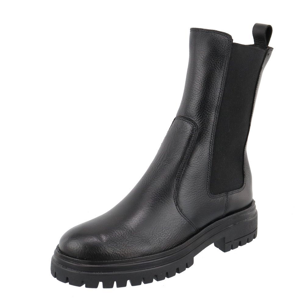 Bota Maria Paula Coturno Chelsea Couro Cano Médio Tratorado Dia A Dia