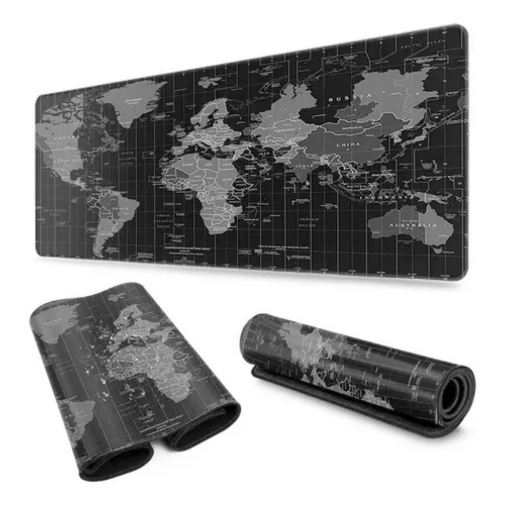 Mouse Pad Gamer Extra Grande 70 x 35 x 3 Antiderrapante Emborrachado Dobrável e Reforçado