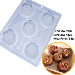 1~4 Forma bwb com silicone (3 partes) cod 9420 - Rosa Peres 55g (CHOCO)