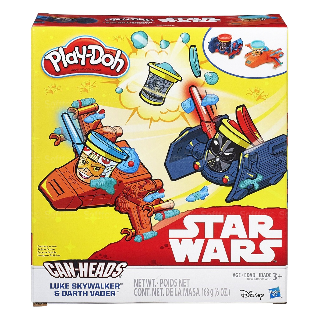 Play-Doh Massinha De Modelar Luke Skywalker E Darth Vader Star Wars Disney - Hasbro B2525