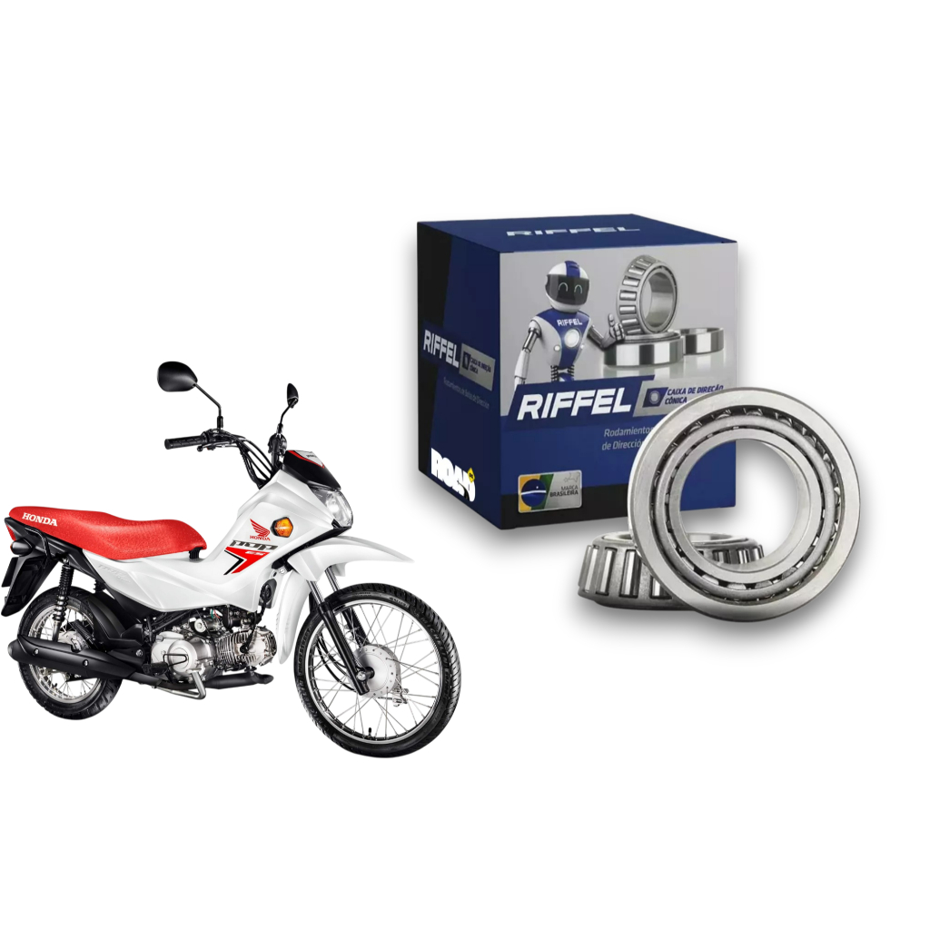 Caixa Direção Riffel Cônica Moto Honda Pop110 Es 2025