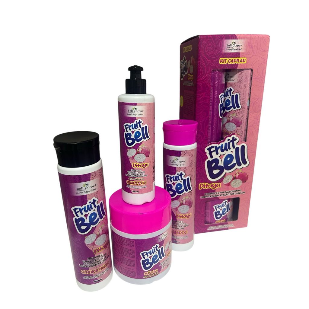 Kit Capilar 4 Itens Fruit Bell Pitaya BellCorpus