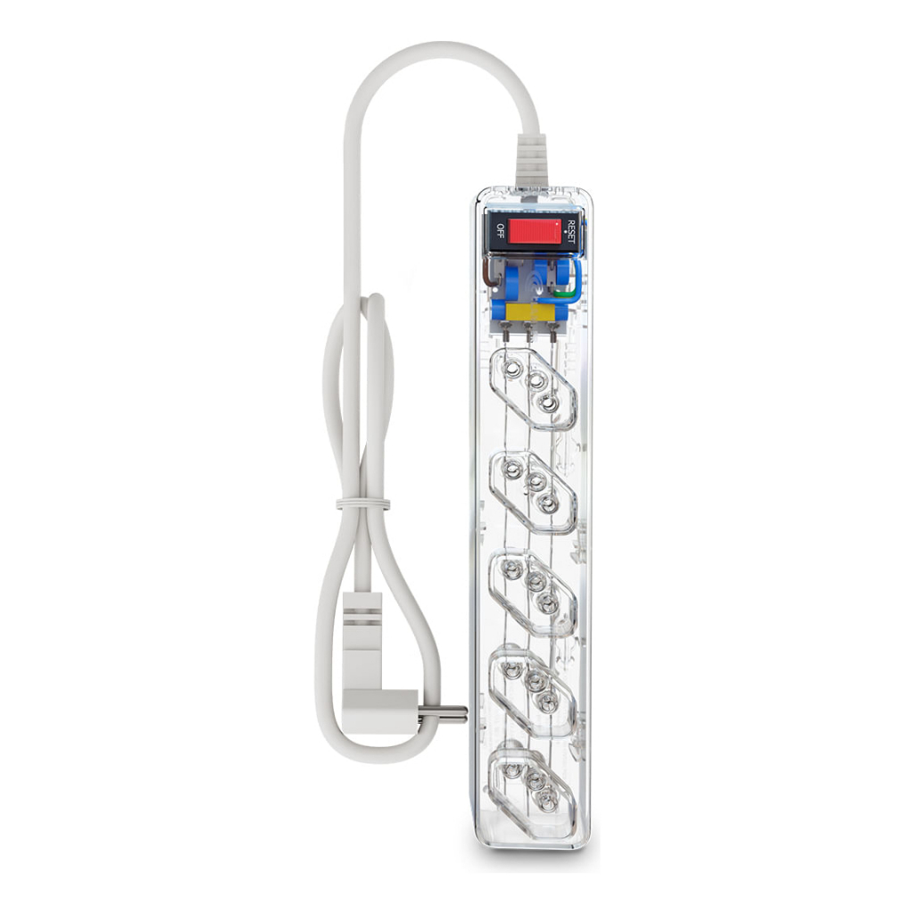 Filtro de Linha Protetor DPS Clamper 5 Tomadas iClamper Energia 5 Bivolt contra Raios e Surtos LCF
