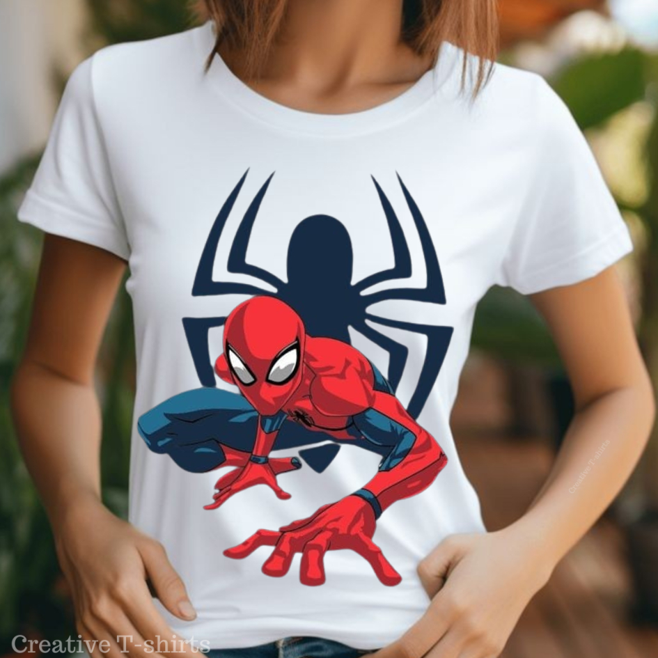 Camisa Estampada Homem Aranha: Blusa Femininas, Masculina e Camisetas Infantis. Estampas Exclusivas!