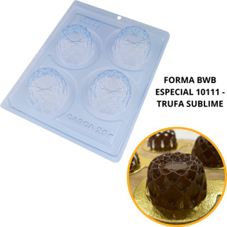 1~4 Forma BWB Com Silicone(3 partes) Chocolate Cód.10111-Trufa Sublime90g.Para Festas Trufas,Bombons em Oferta na Shopee