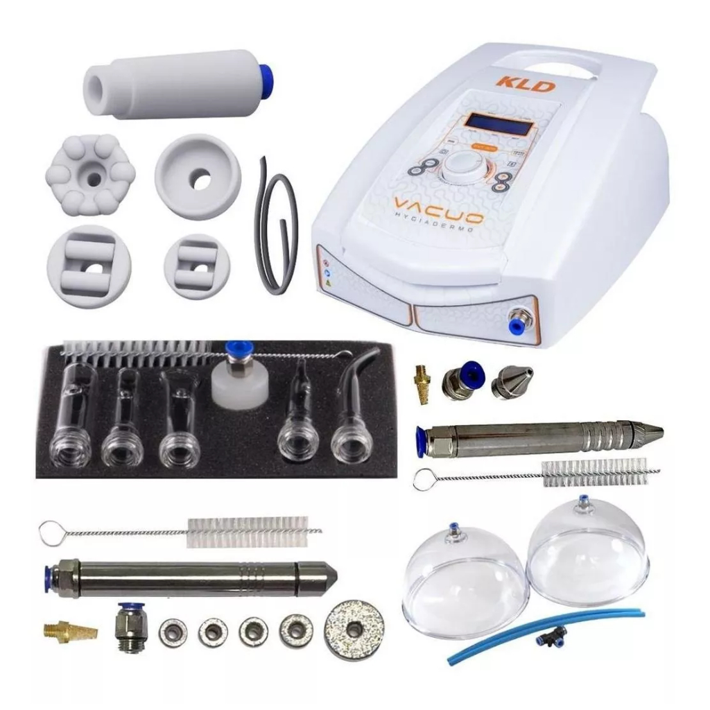 Kit Hygiadermo Vácuo Kld + Kit Peeling + Caneta Extratora + Pump