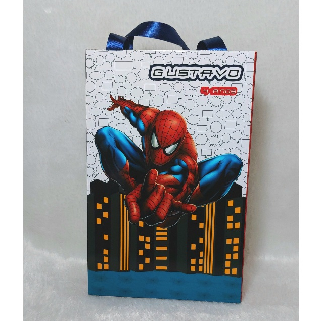 Sacolinha personalizada Homem Aranha | aniversario homem aranha | lembrancinha homem aranha | sacolinha homem aranha