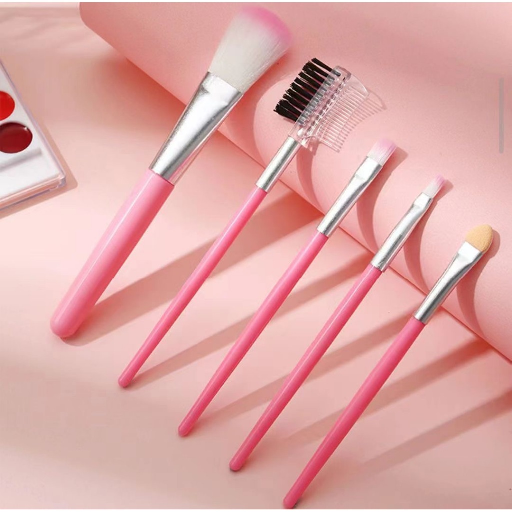 Conjunto De Pincéis De Maquiagem 5pcs/Pincel De Sombra Para Os Olhos Ferramentas De Beleza
