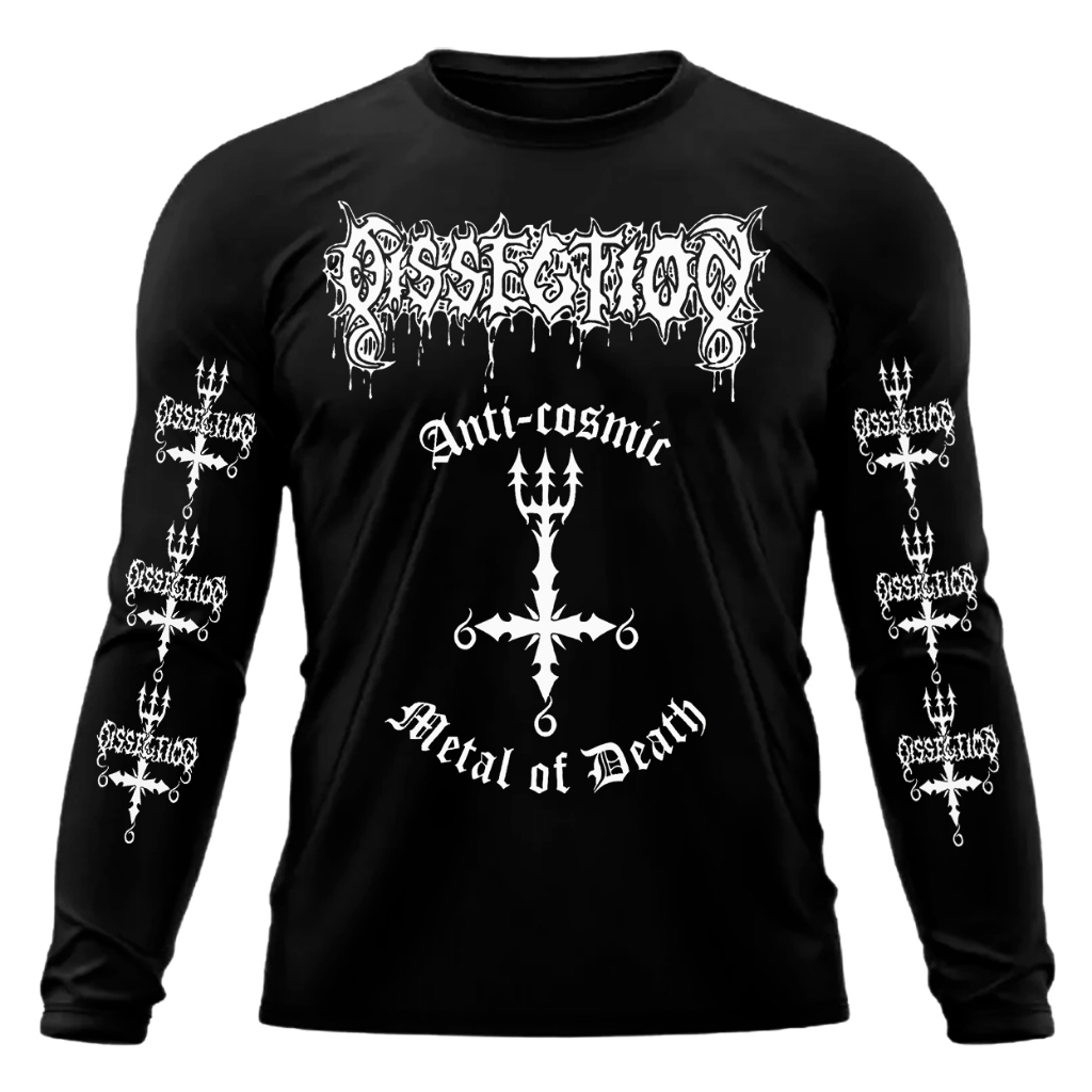 Camiseta manga longa Dissection Metal Of Death. Camiseta Death Black metal