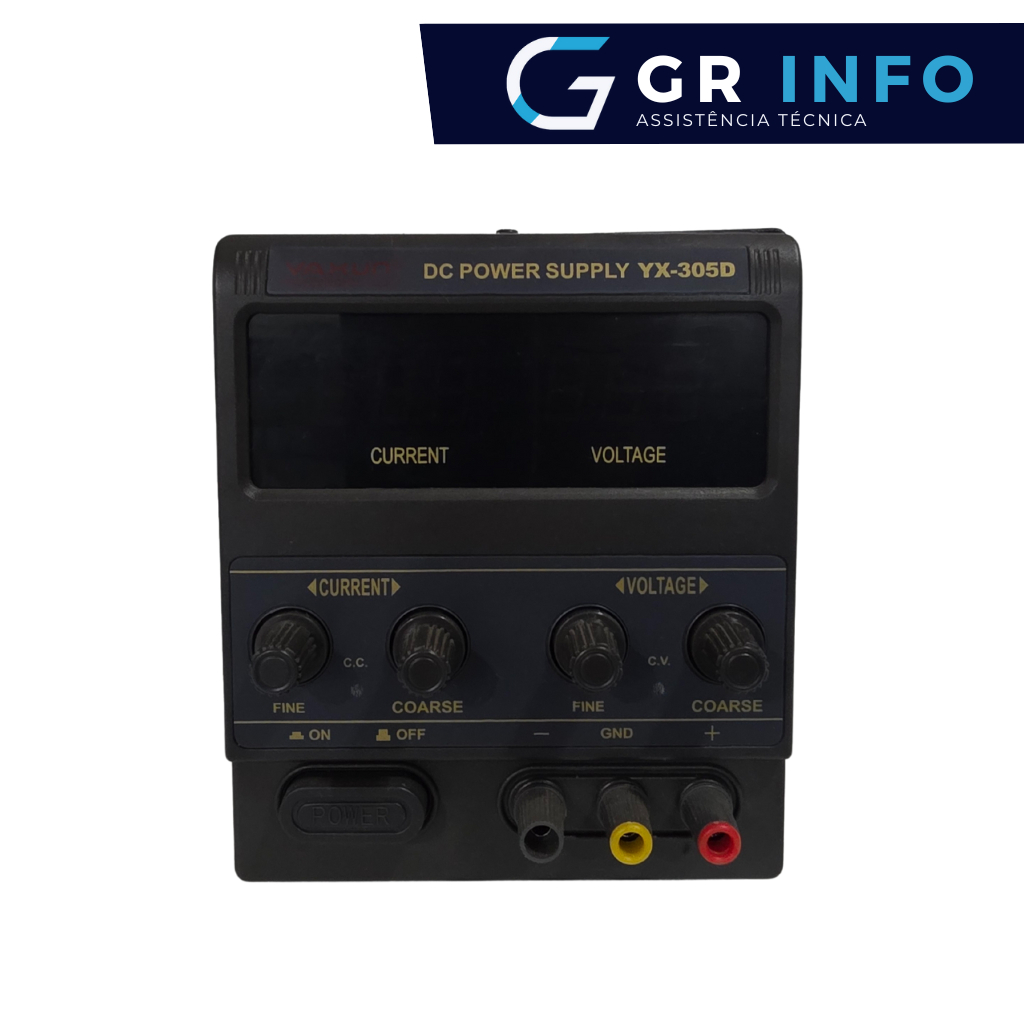 Fonte Variável De Bancada Yaxun Yx-305d Bivolt 30v 5a