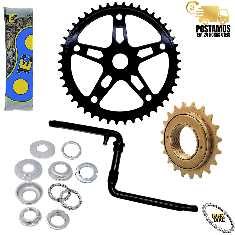 Kit Relação Bike Monark Caloi Mtb Catraca Corrente Coroa DRX BIKE