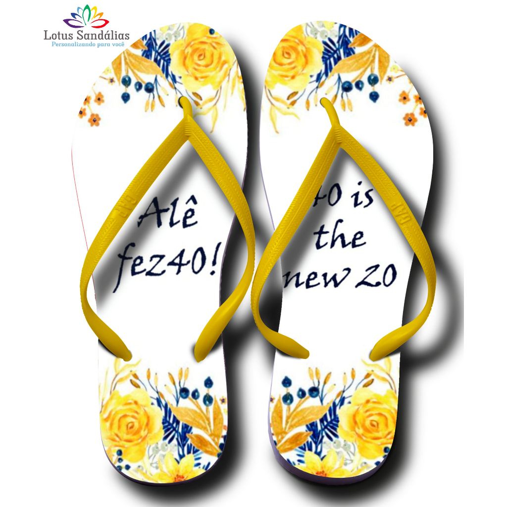 30 Chinelo Personalizado Casamento Formatura debutante Aniversário Eventos — imagem 2 de 2