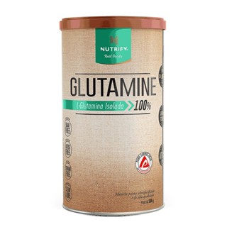 Nutrify Glutamine L-Glutamina Isolada 100% Suplemento Alimentar para Suporte Energético - Lata 500g em Oferta na Shopee