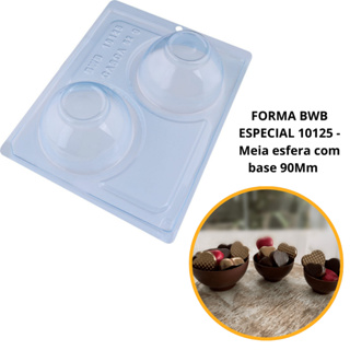 1~4 Forma bwb com silicone (3 partes) cod 10125 - Meia Esfera com Base 90mm 240 g em Oferta na Shopee