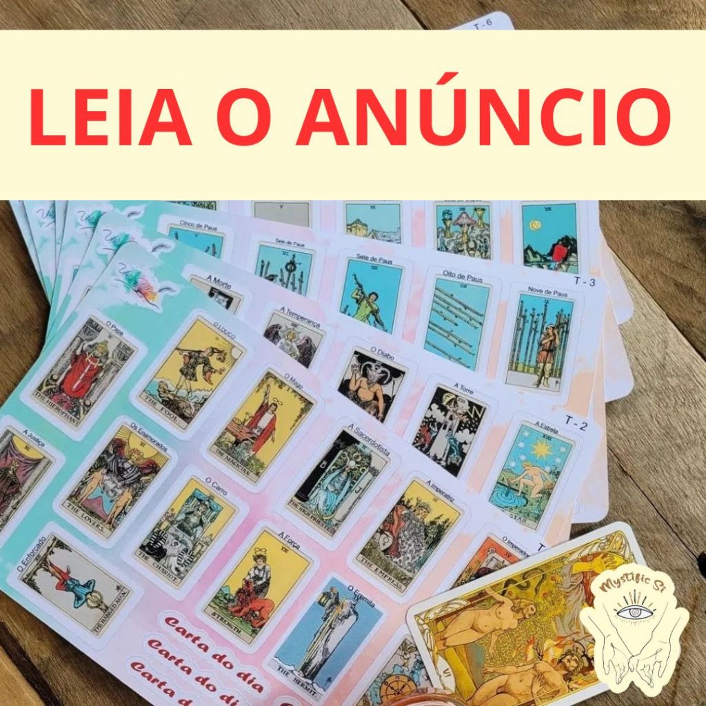 Adesivos Deck Tarô Ride Waite