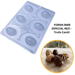 1~4 Forma BWB Com Silicone (3 partes)- Trufa Cantil 19g. Para Festas Trufas, Bombons, Alfajor