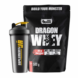 Whey Isolado, 500g - Snake Dragon + Coqueteleira em Oferta na Shopee