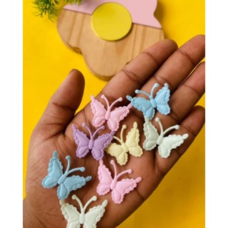 Aplique MINI BORBOLETA PRENSADA Tecido Pacote com 20 unidades TAMANHO 2 x 3 cm Patchwork em Oferta na Shopee