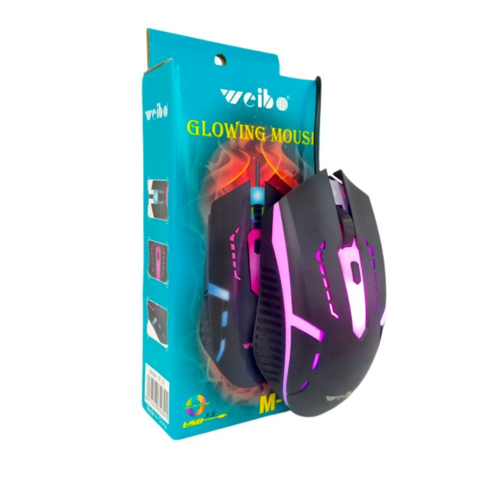 Mouse Gamer USB Com Fio Weibo M-39 Luzes Lgb - Envio Imediato em Oferta na Shopee