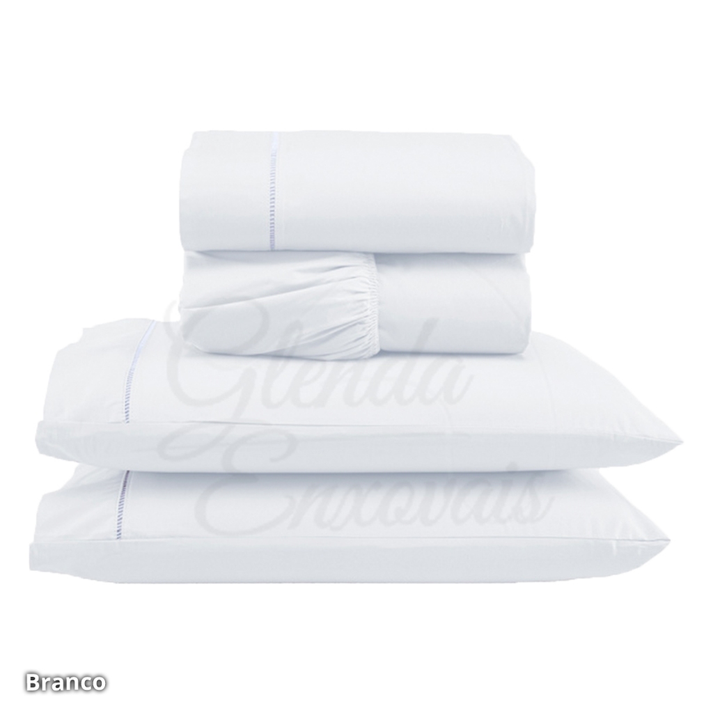 1 Lençol Elástico Solteiro King + 1 Fronha Ponto Palito – Conforto e Sofisticação LE em Oferta na Shopee