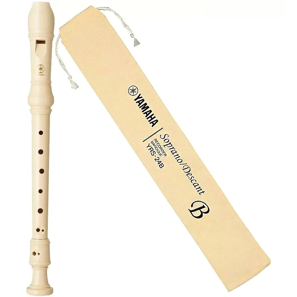 Flauta Doce Germanica Soprano Yamaha Com Capa YRS23G