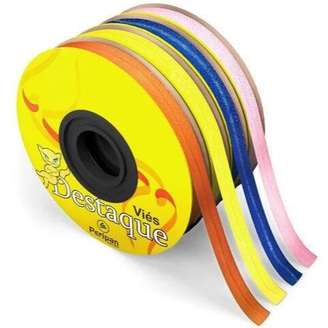 Viés Estreito 24 mm 100% Algodão Cores Lisas Diversas Viés Destaque Peça 20 metros (24mm aberto ou 12 fechado 2º foto)