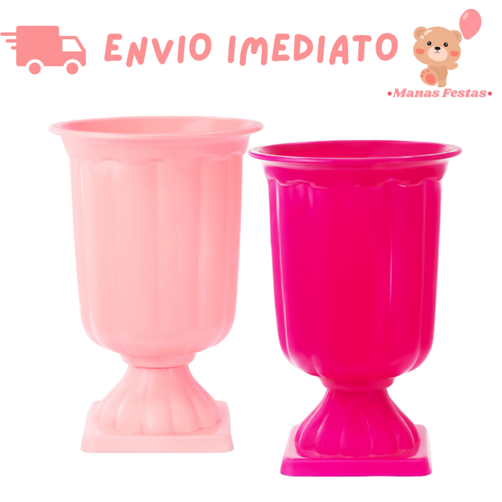 Kit Com 2 Unidades Vaso Grego para Decoração, Festas +  Diversas Cores